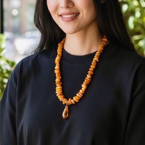Baltic Amber Beaded Necklace
